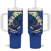 FSM Pohnpei Polynesian Shark Tattoo Personalised Tumbler With Handle