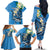 FSM Yap State Polynesian Shark Tattoo Personalised Family Matching Off The Shoulder Long Sleeve Dress and Hawaiian Shirt