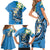 FSM Yap State Polynesian Shark Tattoo Personalised Family Matching Short Sleeve Bodycon Dress and Hawaiian Shirt