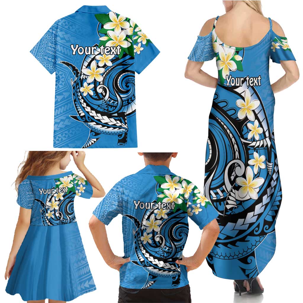 FSM Yap State Polynesian Shark Tattoo Personalised Family Matching Summer Maxi Dress and Hawaiian Shirt