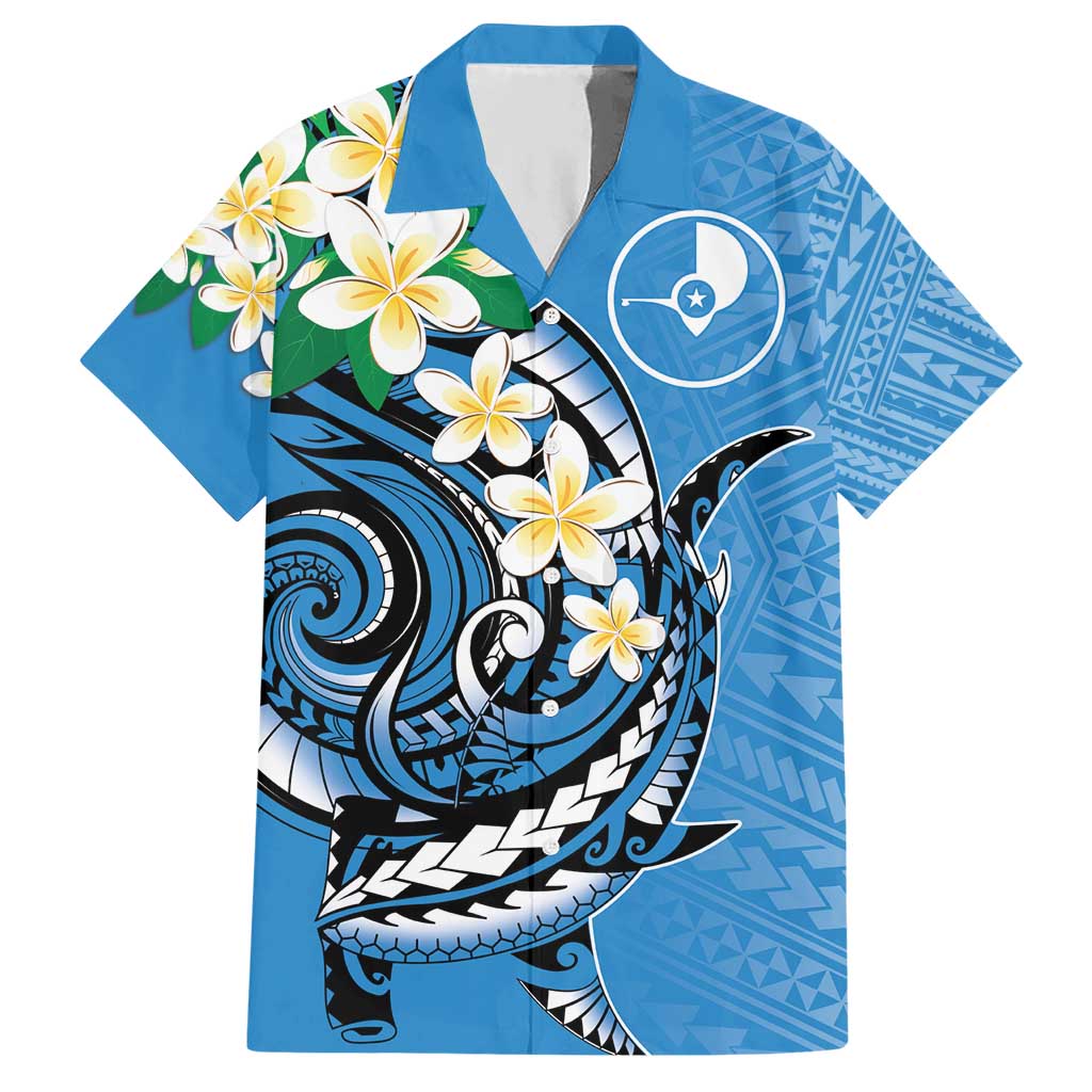 FSM Yap State Polynesian Shark Tattoo Personalised Hawaiian Shirt