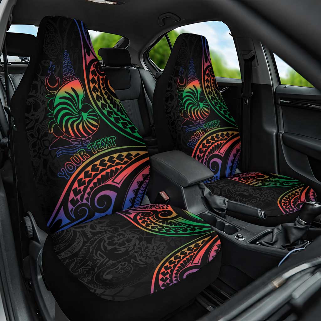 New Caledonia Polynesian Tatoo Personalised Car Seat Cover