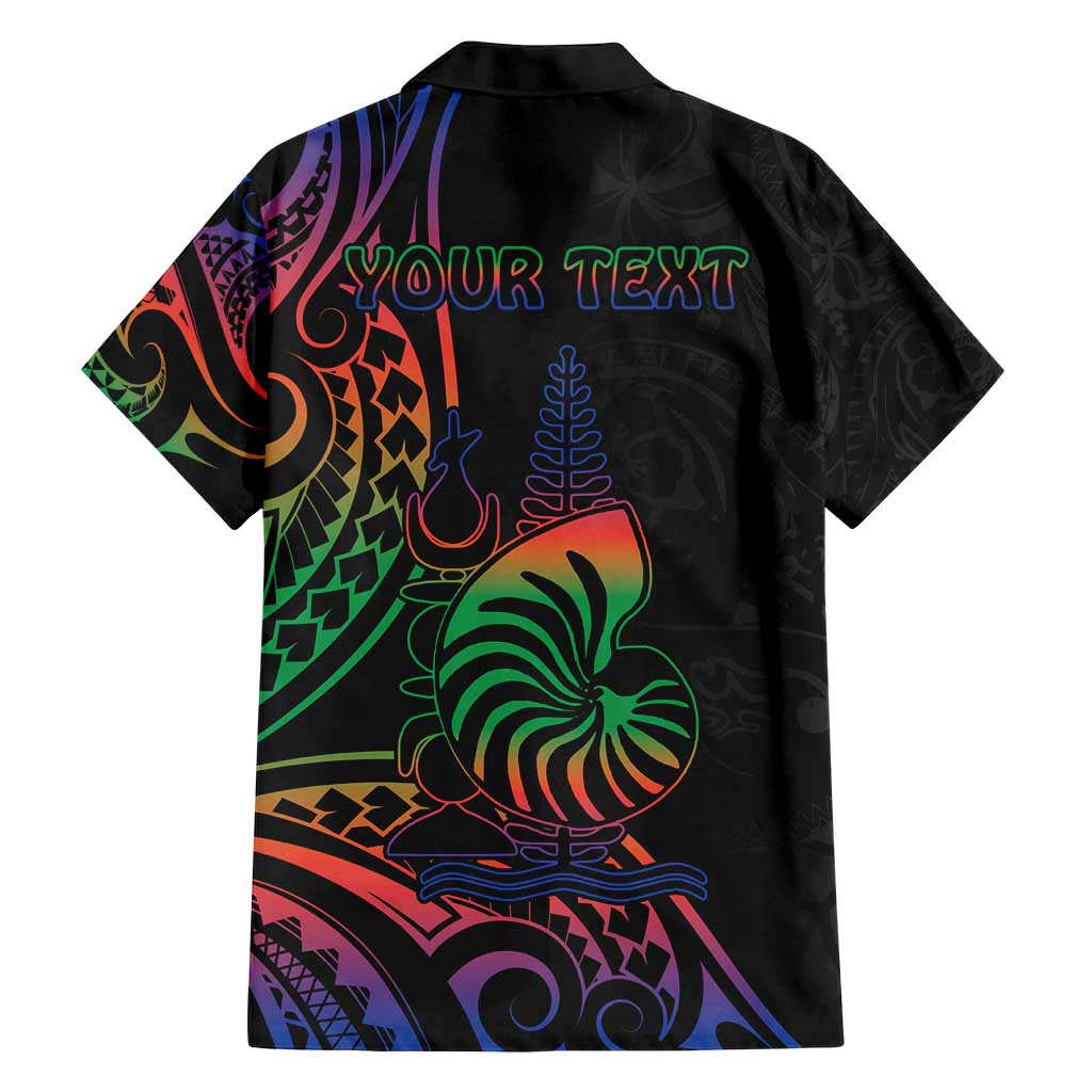 New Caledonia Polynesian Tatoo Personalised Family Matching Long Sleeve Bodycon Dress and Hawaiian Shirt