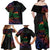 New Caledonia Polynesian Tatoo Personalised Family Matching Off Shoulder Maxi Dress and Hawaiian Shirt