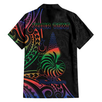 New Caledonia Polynesian Tatoo Personalised Hawaiian Shirt