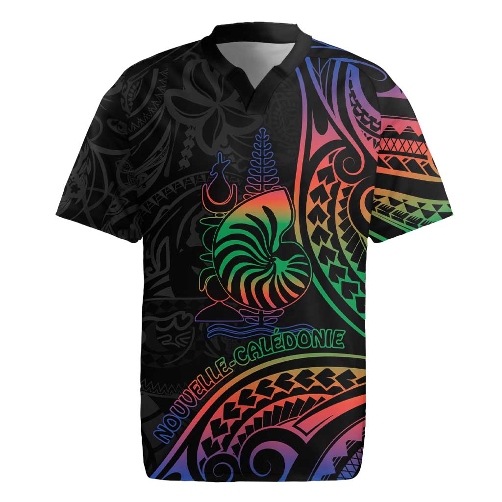 New Caledonia Polynesian Tatoo Personalised Rugby Jersey