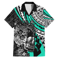 personalised-polynesia-skull-family-matching-mermaid-dress-and-hawaiian-shirt-tattoo-in-the-style-of-maori-with-marine-life-aqua