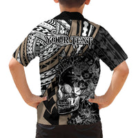 personalised-polynesia-skull-kid-hawaiian-shirt-tattoo-in-the-style-of-maori-with-marine-life-gold