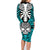 personalised-polynesia-skull-family-matching-long-sleeve-bodycon-dress-and-hawaiian-shirt-with-boars-tusk-aqua-arty-vibe