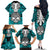 personalised-polynesia-skull-family-matching-off-shoulder-long-sleeve-dress-and-hawaiian-shirt-with-boars-tusk-aqua-arty-vibe