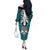 personalised-polynesia-skull-off-the-shoulder-long-sleeve-dress-with-boars-tusk-aqua-arty-vibe