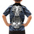 personalised-polynesia-skull-family-matching-long-sleeve-bodycon-dress-and-hawaiian-shirt-with-boars-tusk-blue-arty-vibe