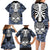 personalised-polynesia-skull-family-matching-long-sleeve-bodycon-dress-and-hawaiian-shirt-with-boars-tusk-blue-arty-vibe