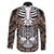 personalised-polynesia-skull-family-matching-long-sleeve-bodycon-dress-and-hawaiian-shirt-with-boars-tusk-gold-arty-vibe