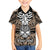 Personalised Polynesia Skull Family Matching Puletasi Dress and Hawaiian Shirt With Boars Tusk Gold Arty Vibe LT9 Son's Shirt Gold - Polynesian Pride