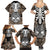 personalised-polynesia-skull-family-matching-summer-maxi-dress-and-hawaiian-shirt-with-boars-tusk-gold-arty-vibe