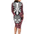 personalised-polynesia-skull-long-sleeve-bodycon-dress-with-boars-tusk-pink-arty-vibe