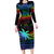 fiji-lgbt-family-matching-long-sleeve-bodycon-dress-and-hawaiian-shirt-love-is-love-tapa-pattern-rainbow-water-color