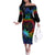 fiji-lgbt-family-matching-off-shoulder-long-sleeve-dress-and-hawaiian-shirt-love-is-love-tapa-pattern-rainbow-water-color