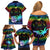 fiji-lgbt-family-matching-off-shoulder-short-dress-and-hawaiian-shirt-love-is-love-tapa-pattern-rainbow-water-color