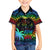 Fiji LGBT Family Matching Puletasi Dress and Hawaiian Shirt Love Is Love Tapa Pattern Rainbow Water Color LT9 Son's Shirt Black - Polynesian Pride