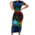 fiji-lgbt-family-matching-short-sleeve-bodycon-dress-and-hawaiian-shirt-love-is-love-tapa-pattern-rainbow-water-color