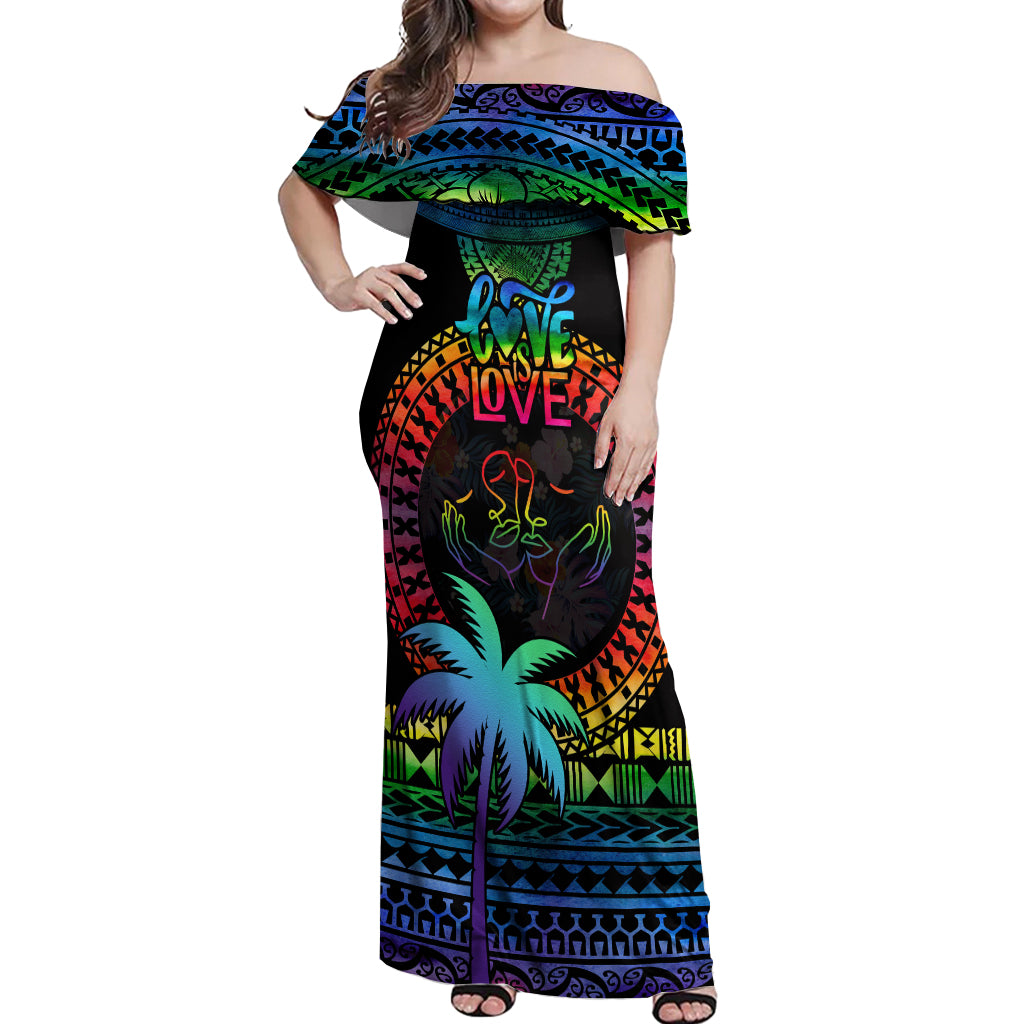 fiji-lgbt-off-shoulder-maxi-dress-love-is-love-tapa-pattern-rainbow-water-color