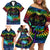 personalised-fiji-lgbt-family-matching-off-shoulder-short-dress-and-hawaiian-shirt-love-is-love-tapa-pattern-rainbow-water-color