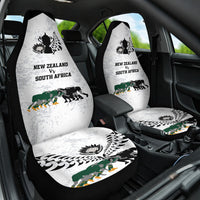 New Zealand South Africa Rugby Car Seat Cover History Commemorative World Cup Winners Unique LT9 One Size White - Polynesian Pride