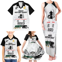 New Zealand South Africa Rugby Family Matching Tank Maxi Dress and Hawaiian Shirt History Commemorative World Cup Winners Unique LT9 - Polynesian Pride