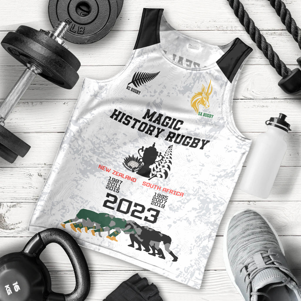 New Zealand South Africa Rugby Men Tank Top History Commemorative World Cup Winners Unique LT9 - Polynesian Pride