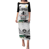 New Zealand South Africa Rugby Puletasi History Commemorative World Cup Winners Unique LT9 Long Dress White - Polynesian Pride