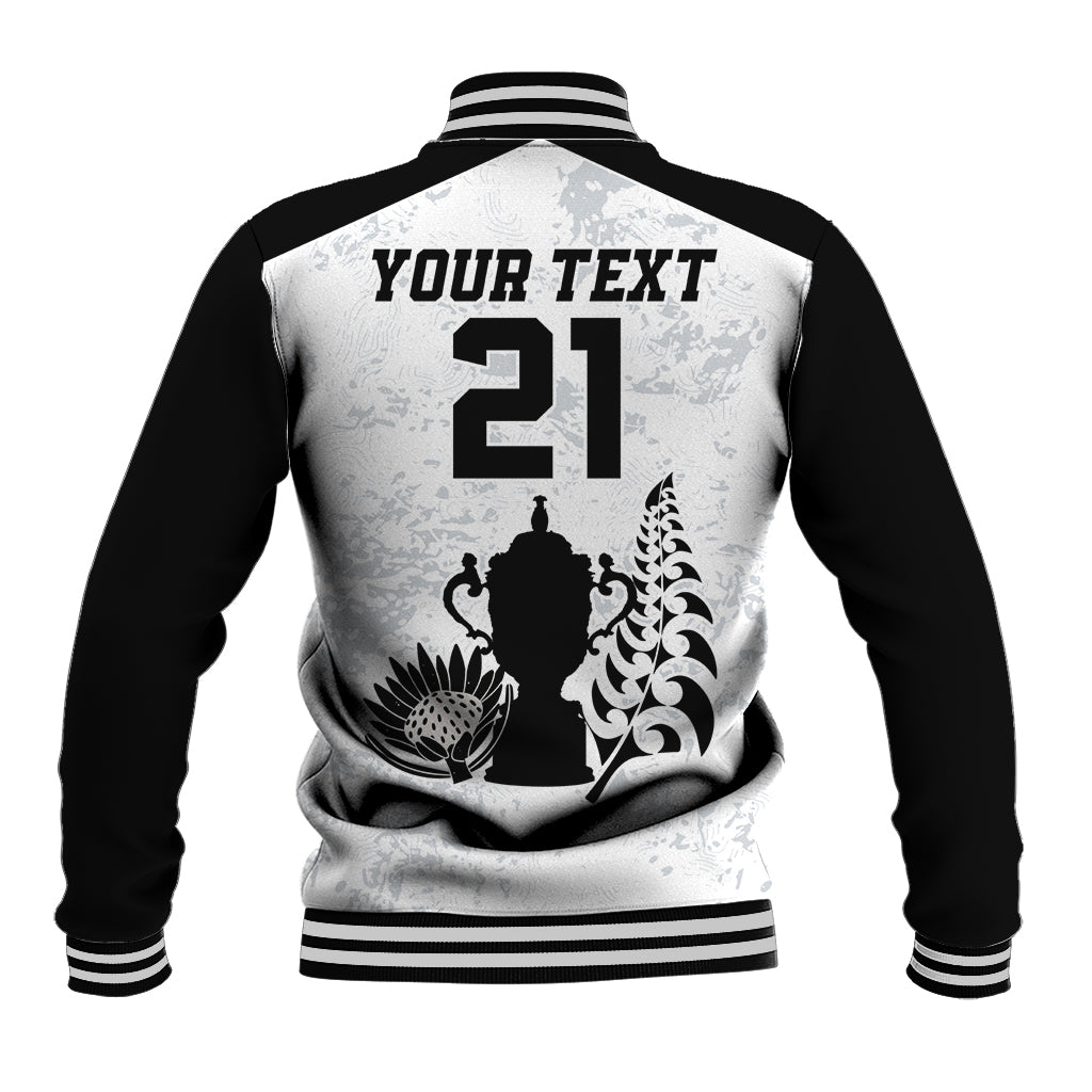Custom New Zealand South Africa Rugby Baseball Jacket History Commemorative World Cup Winners Unique LT9 - Polynesian Pride