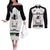 Custom New Zealand South Africa Rugby Couples Matching Off The Shoulder Long Sleeve Dress and Long Sleeve Button Shirt History Commemorative World Cup Winners Unique LT9 White - Polynesian Pride