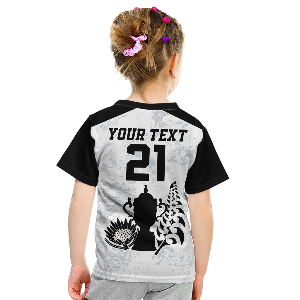 Custom New Zealand South Africa Rugby Kid T Shirt History Commemorative World Cup Winners Unique LT9 - Polynesian Pride