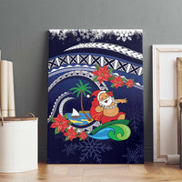 Felis Pusgua Guam Santa Canvas Wall Art Merry Christmas with Polynesian Tribal LT9 - Polynesian Pride