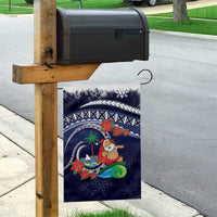 Felis Pusgua Guam Santa Garden Flag Merry Christmas with Polynesian Tribal LT9 - Polynesian Pride
