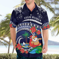 Felis Pusgua Guam Santa Hawaiian Shirt Merry Christmas with Polynesian Tribal LT9 - Polynesian Pride