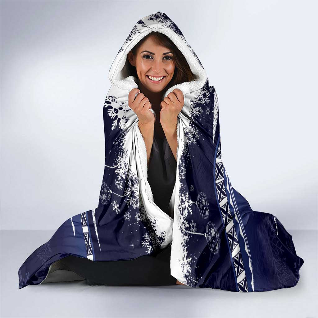 Felis Pusgua Guam Santa Hooded Blanket Merry Christmas with Polynesian Tribal LT9 - Polynesian Pride