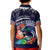 Felis Pusgua Guam Santa Kid Polo Shirt Merry Christmas with Polynesian Tribal