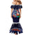 Felis Pusgua Guam Santa Mermaid Dress Merry Christmas with Polynesian Tribal