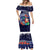 Felis Pusgua Guam Santa Mermaid Dress Merry Christmas with Polynesian Tribal