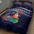 Felis Pusgua Guam Santa Quilt Bed Set Merry Christmas with Polynesian Tribal