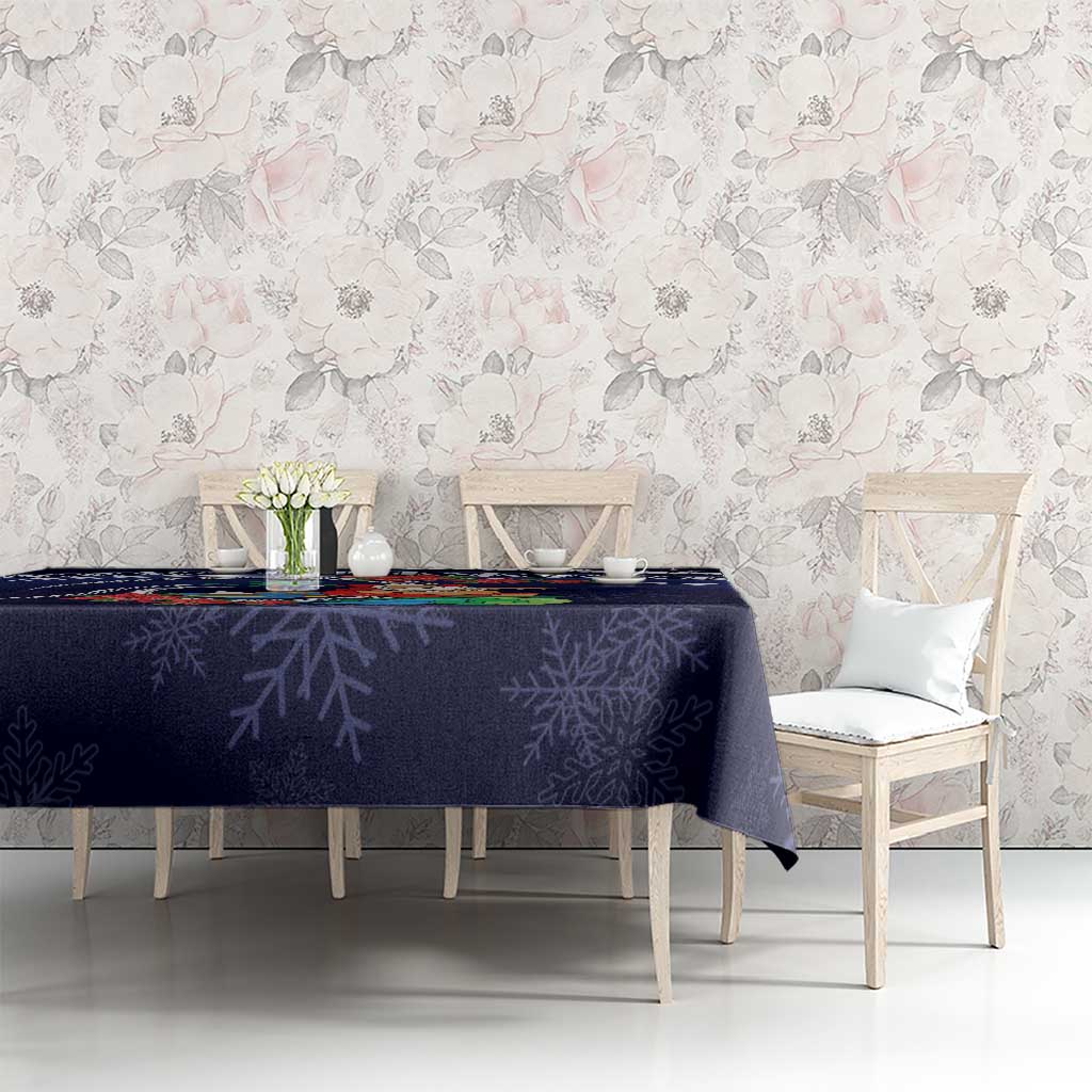 Felis Pusgua Guam Santa Tablecloth Merry Christmas with Polynesian Tribal LT9 - Polynesian Pride