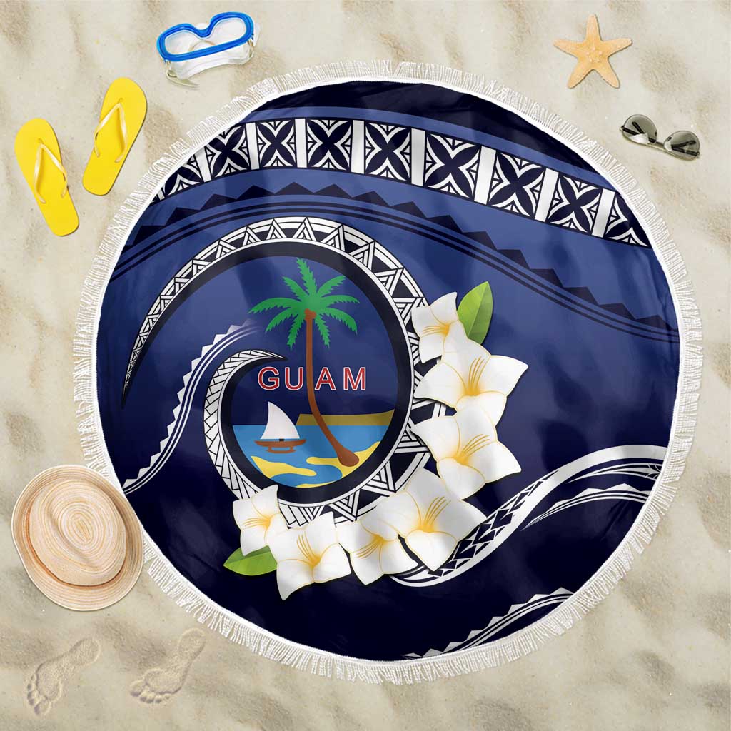 Hafai Adai Guam Guasalis Beach Blanket Polynesian Tribal Pattern LT9 One Size 150cm Blue - Polynesian Pride