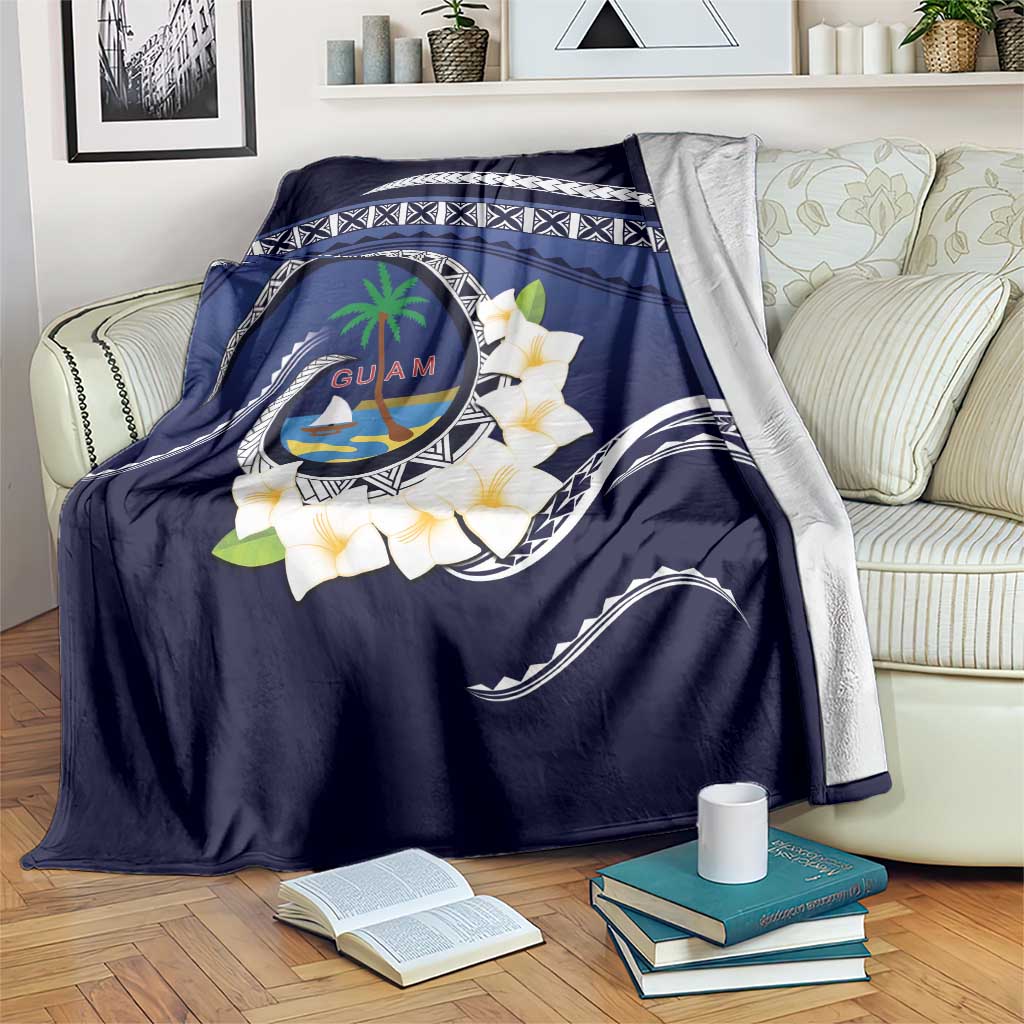 Hafai Adai Guam Guasalis Blanket Polynesian Tribal Pattern LT9 Blue - Polynesian Pride