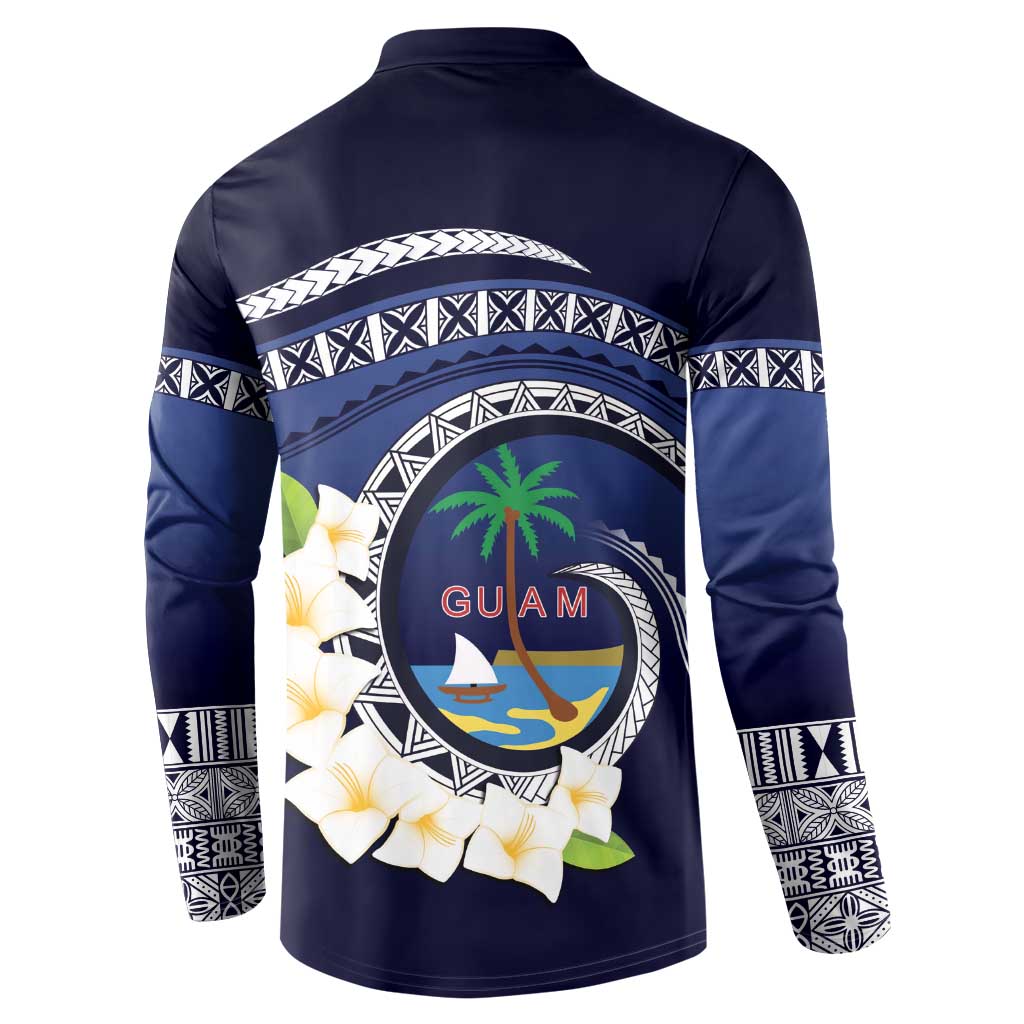 Hafai Adai Guam Guasalis Button Sweatshirt Polynesian Tribal Pattern LT9 - Polynesian Pride