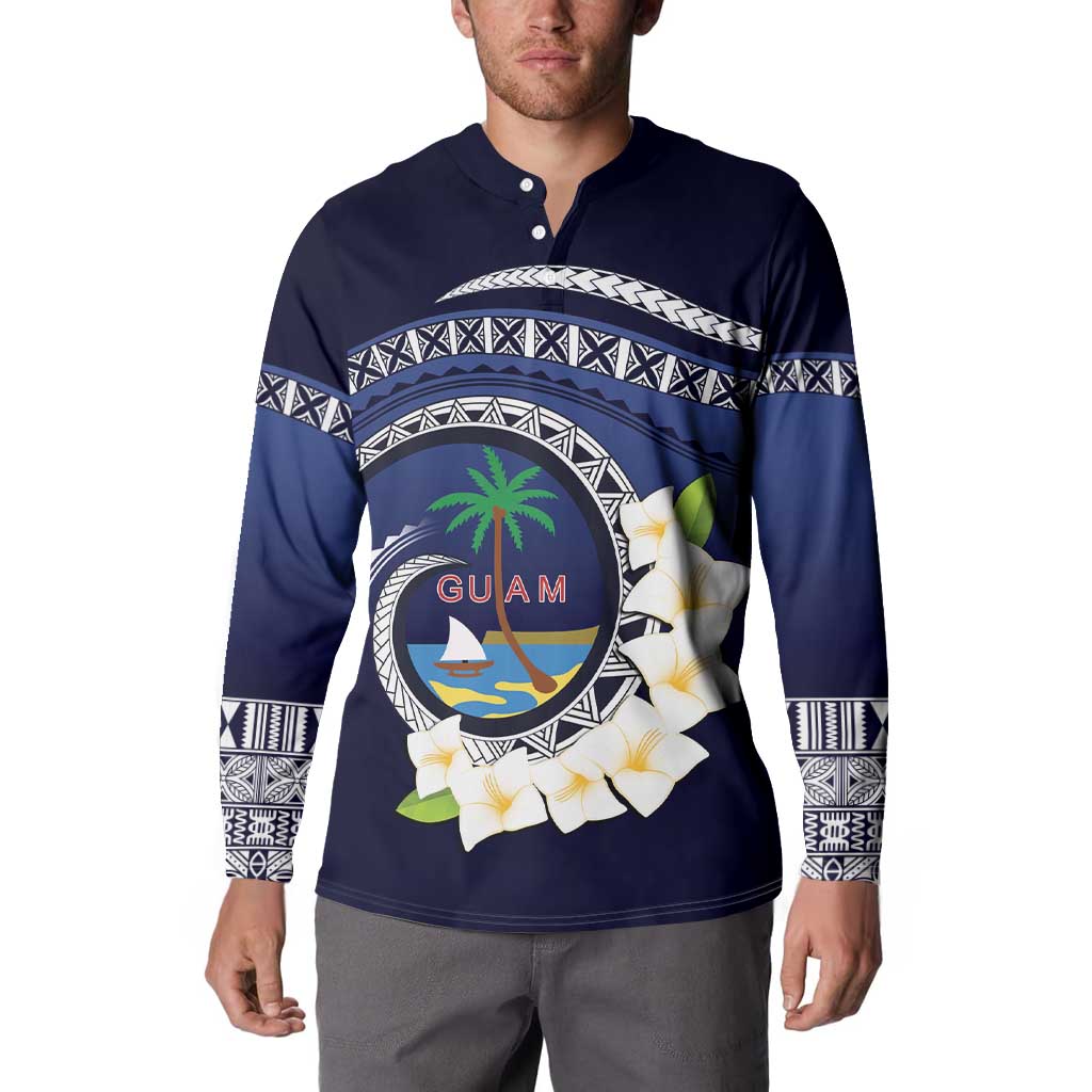 Hafai Adai Guam Guasalis Button Sweatshirt Polynesian Tribal Pattern LT9 - Polynesian Pride