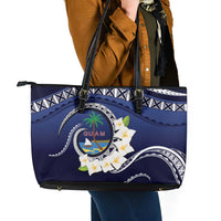 Hafai Adai Guam Guasalis Leather Tote Bag Polynesian Tribal Pattern LT9 - Polynesian Pride