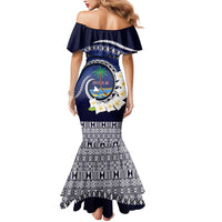 Hafai Adai Guam Guasalis Mermaid Dress Polynesian Tribal Pattern
